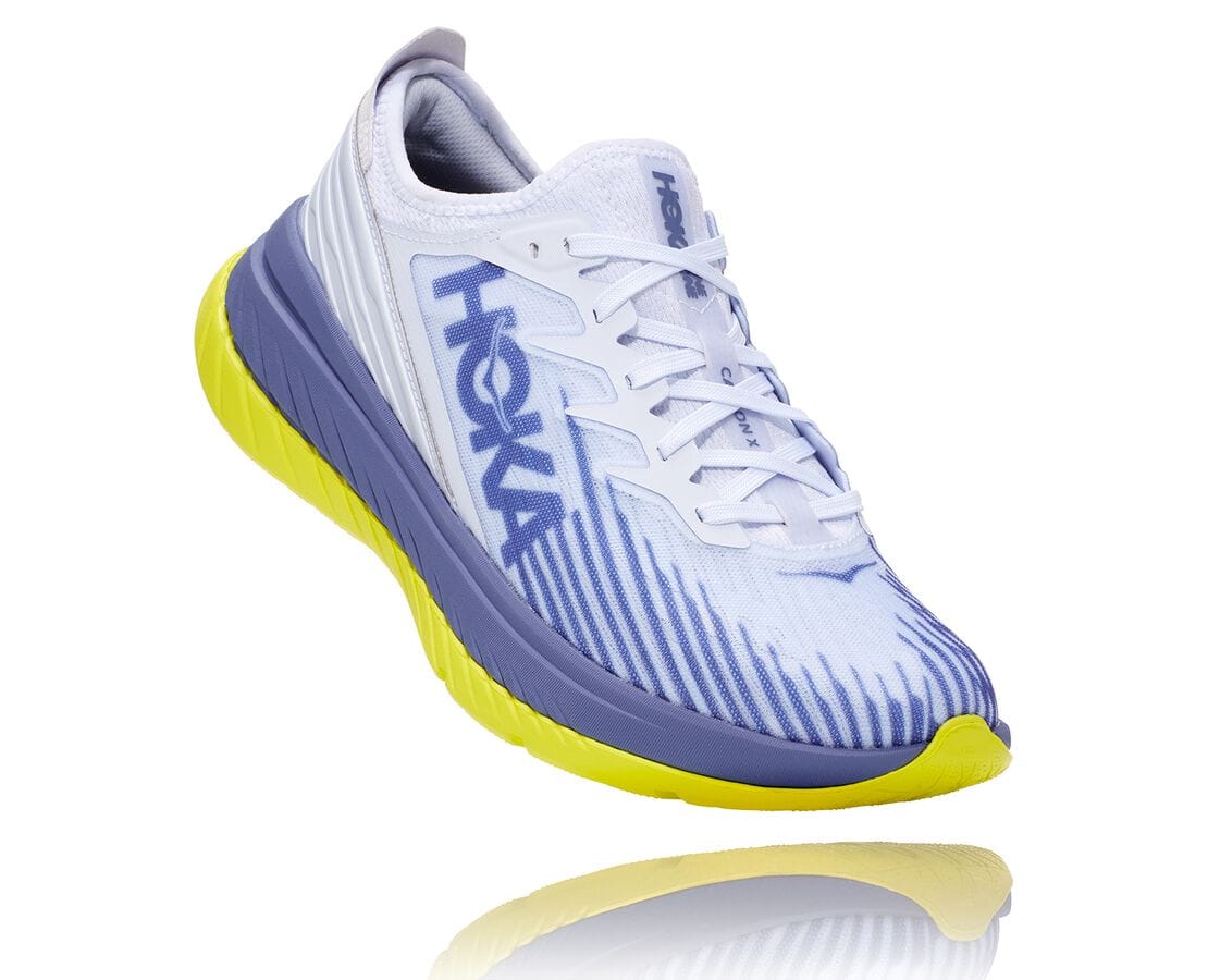 Hoka One One All Gender Carbon X-Spe South Africa - Womens Road Running Shoes - White / Blue,DZRFT-4